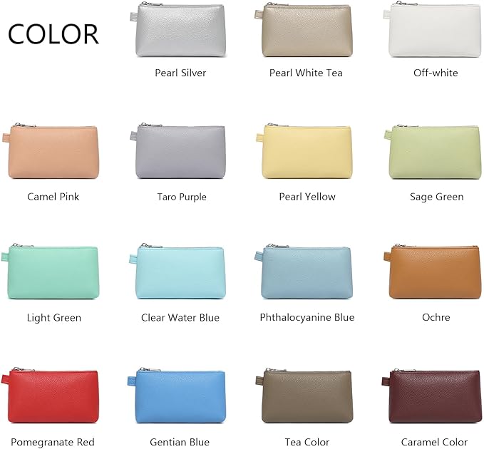 PU Leather Makeup Simple and Convenient Handbag Small Exquisite Storage Bag (PU/Off-white)