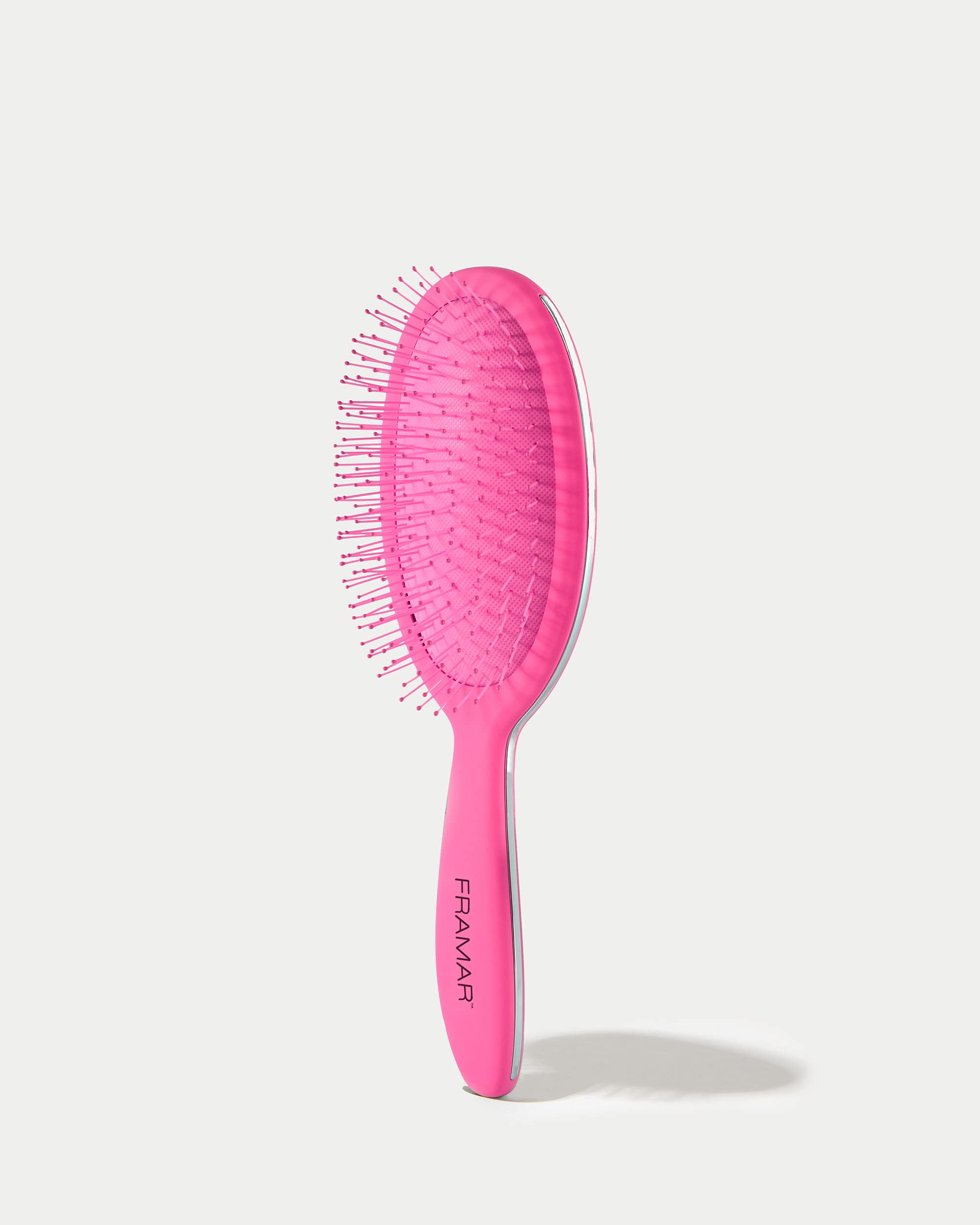 Framar Detangling Brush for Curly Hair – Hair Brushes for Women, Wet Hairbrush For Women, Hairbrushes, Pink Hair Brush Detangler, Reduces Breakage, Frizz and Static – Pink Brush