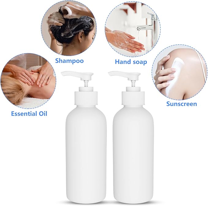 DTDNZKN 2 Pack 10 Oz (300ml) Pump Bottles Dispenser