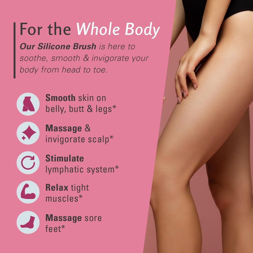 Anti Cellulite Brush, Massager & Body Scrubber for Toning & Firming by M3