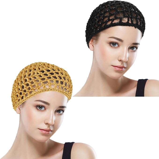 Wig Cap Thick Long Hair Caps Adjustable Net Mesh Braided Weaving Making Crochet Sew Weave Fishnet Grip Headband
