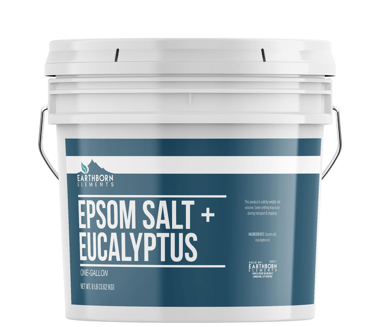 Earthborn Elements Lavender Epsom Salt, Infused with Essential Oil, Always Pure (1 Gallon)