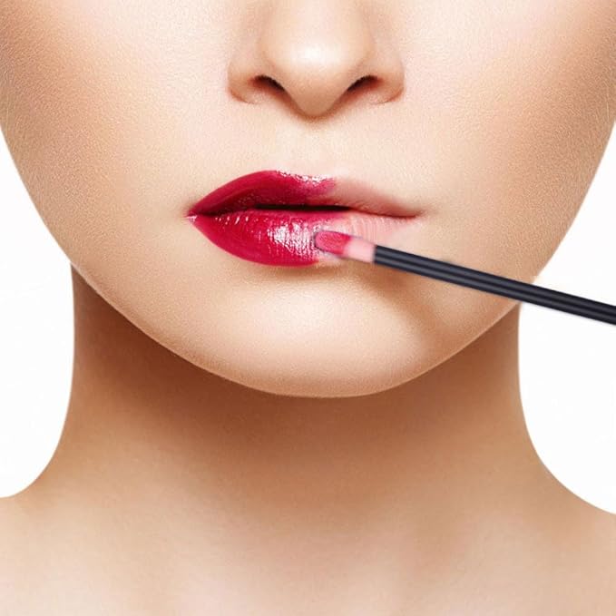 400 Piece Disposable Lip Wands - Lip Brushes, Lipstick & Gloss Applicators - Lint Free Makeup Applicator Brush Beauty Tool