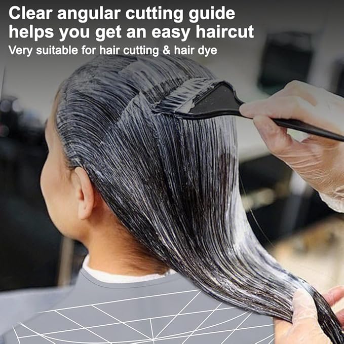Derkerry Silicone Hair Cutting Guide Collar Waterproof Cutting Mat - Grey
