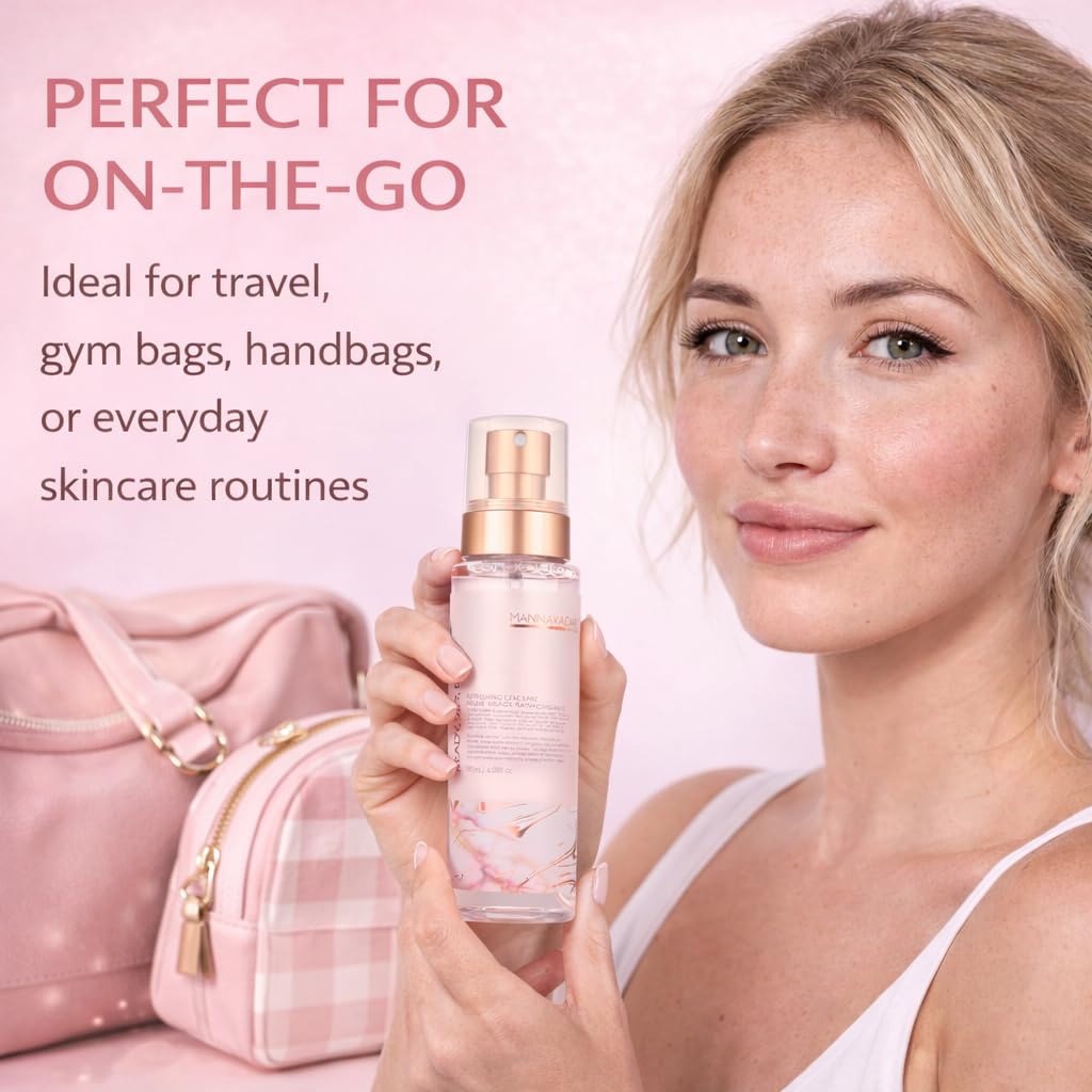 Manna Kadar Beauty Ready, Set, Renew Refreshing Face Mist, 180ml - Sets Makeup & Helps Keep a Flawless Face, Provides Moisture, Keep Skin Hydrated & Healthy, Sea Botanicals, Invigorating, Refreshing