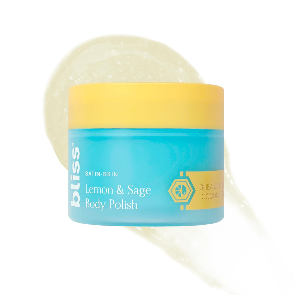 Bliss Satin-Skin Lemon and Sage Body Polish Scrub - 8.5 Oz - Gentle Formula