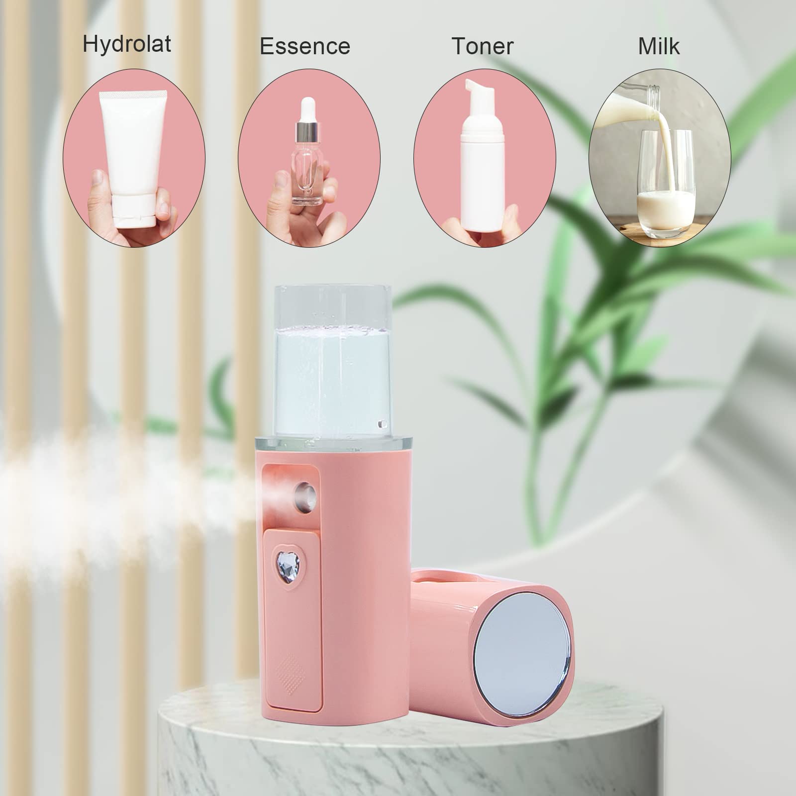 Nano Facial Mister Portable Mini Face Mist Handy Sprayer Automatic Eyelash Extensions Cool Facial Steamer