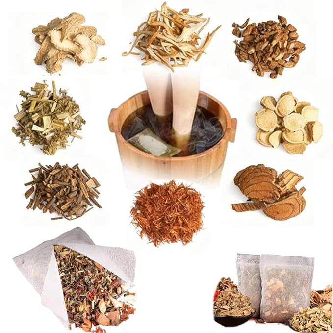 Herbal Pedicure Foot Soak,Lymphatic Drainage Ginger Mugwort Foot Bath,Foot Soak Kit for Remove Toxins Relieve Fatigue Dispel Cold and Remove Dampness,15 Pack