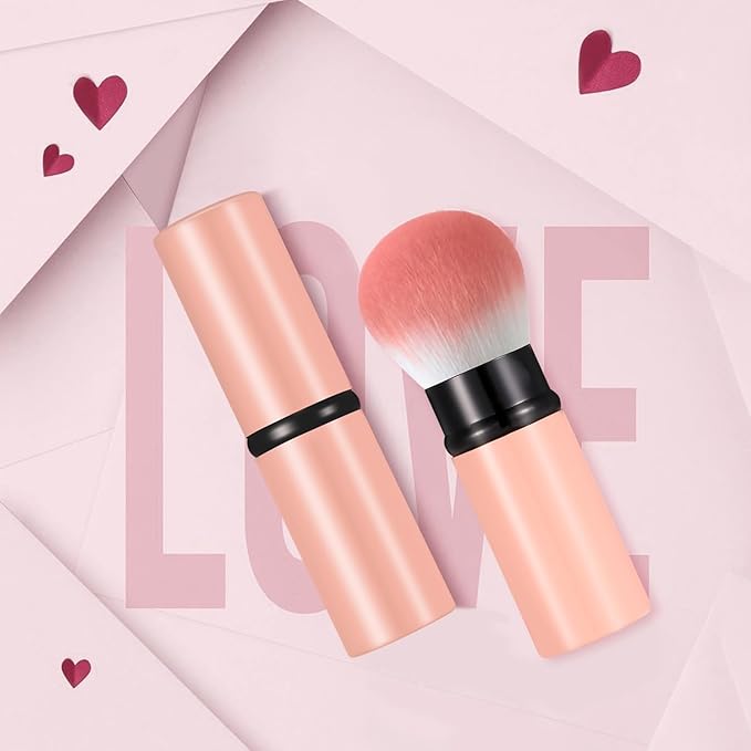 Retractable Makeup Brush, Travel Kabuki Face Blush Brush