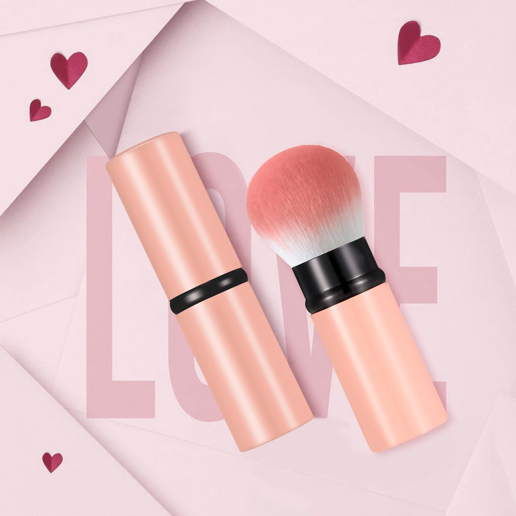 Retractable Makeup Brush, Portable Face Kabuki Makeup Brush
