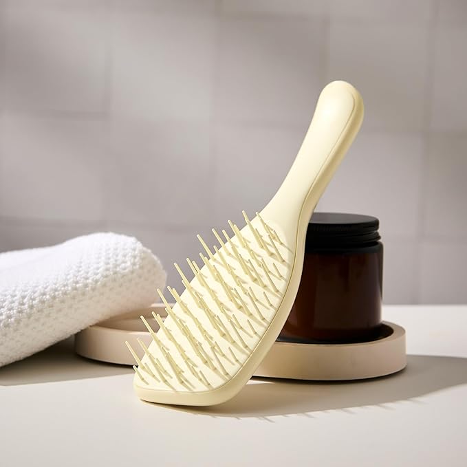 Tangle Teezer Extra Gentle Detangler Brush, Fragile Hair, Chamomile Yellow