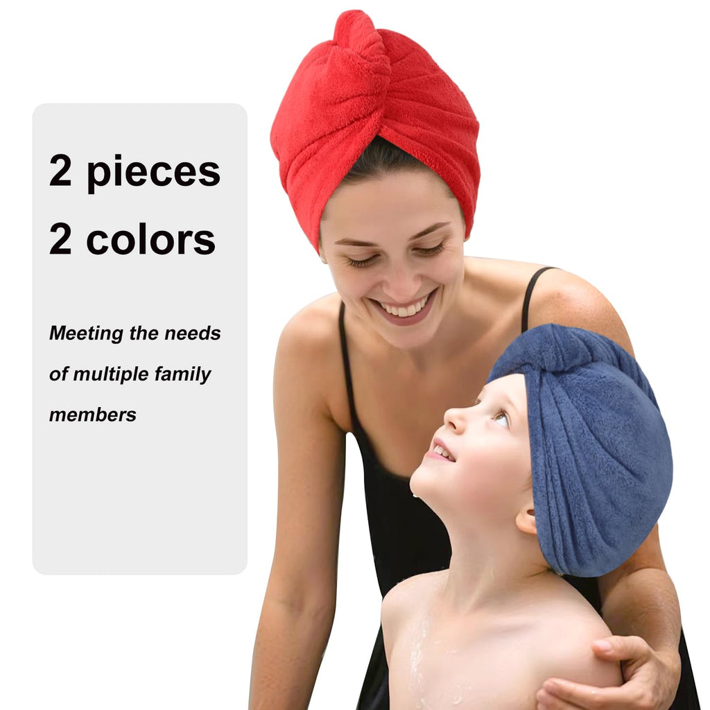 AGKXHDEC Microfiber Hair Drying Towel Wrap,Hair Turbans Towel for Wet Hair