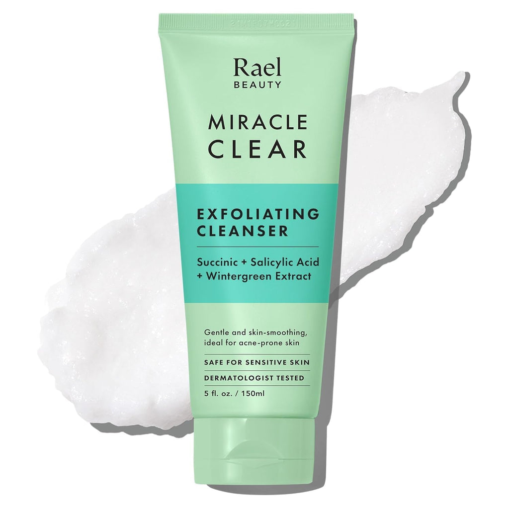 Rael Miracle Clear Facial Cleanser Face Wash (Exfoliating Cleanser, 5.1 oz)
