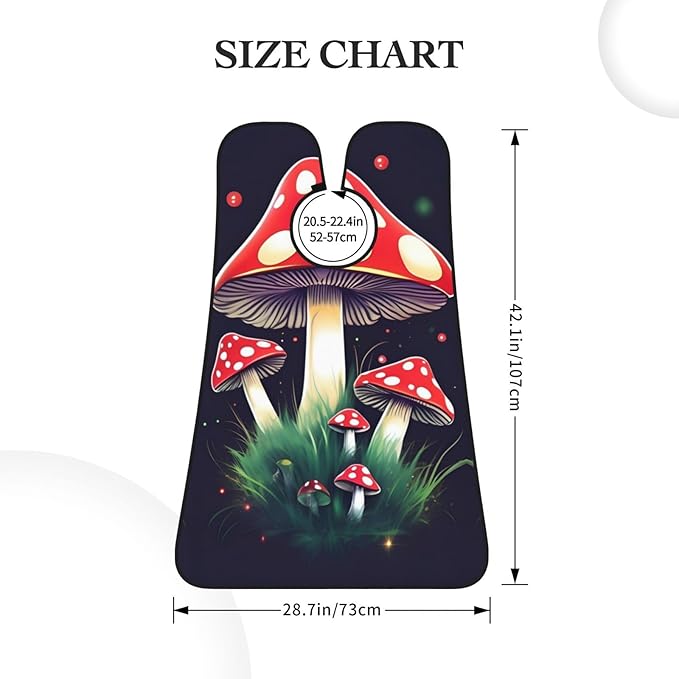 Magic Mushrooms Print Beard Bib Shaving Apron, Beard Hair Trimming Cape Gift For Dad