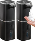 2 Pack Automatic Foaming Soap Dispenser, Touchless Rechargeable