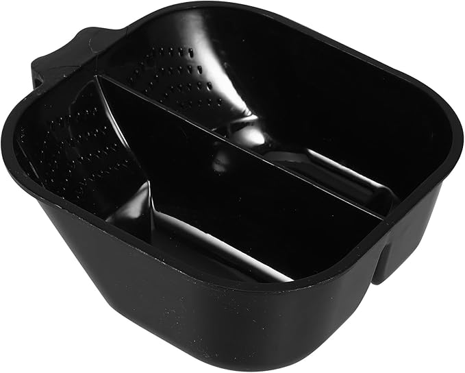 TOVINANNA Double Compartment Hair Mixing Bowl 2.56 Inch Plastic Hair Dye Bowl for Salon and Home Use Stackable Color Mixing Tool for Tinting and Dye Application