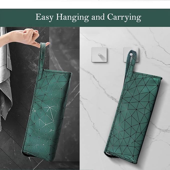 Travel Case Compatible with Dyson Airwrap & Curling Iron/Shark Flexstyle, Portable Carrying Waterproof Organizer for Hair Attachments, Portable Storage Case for Hair Dryer (Emerald Green)