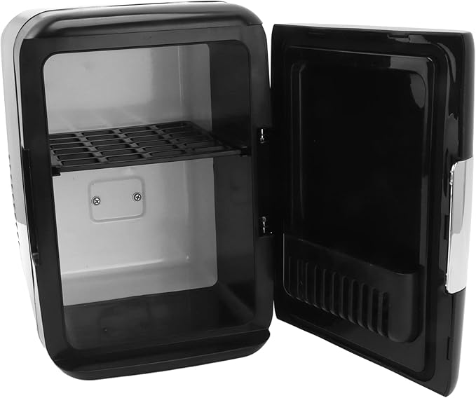 4L 6 Can Mini Portable Fridge for Cosmetics, Baby Products, and More with Removable Shelf and Cooling/Heating Functionality(US)