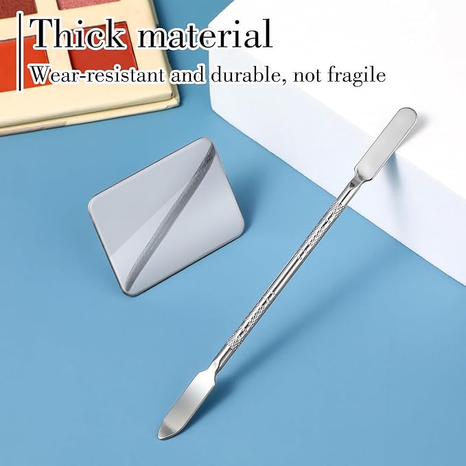 Abeillo Makeup Mixing Palette, Foundation Spatula, Stainless Steel, Nail Art Palette