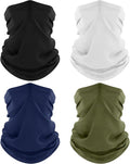 ROXUN Neck Gaiter, 4 Pack Summer Cooling Breathable Face Mask for Outdoors
