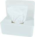 Diaper Wipes Dispenser, Tissue Storage Box Case (White)