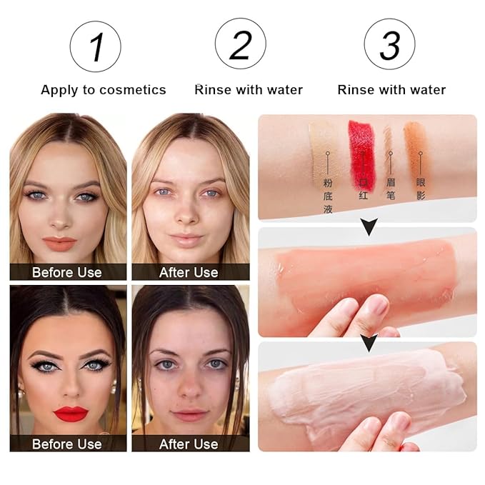 GANBADEI Makeup Cleaning Balm, Cleansing Balm Makeup Remover, Deep Cleaning, Makeup Cleansing Balm for Waterproof Eye Face Lip Makeup, Makeup Melting Cleansing Balm 100g