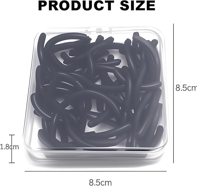80Pack Compatible with Shu uemura Eyelash Curler Refill Pads,Soft Silicone Eye lash Curler Refills Compatible with Shu uemura Eyelash Curler,Easy to Replace,Black.