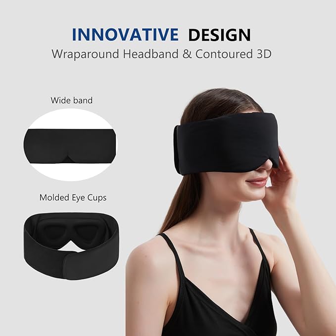 Sleep Mask ALASKA BEAR Wraparound Cool for All Sensitive Sleepers