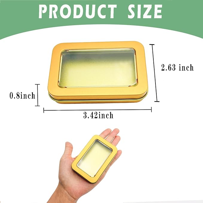 MatFirsmo Cotton Swab Holder for Travel, 2 Pcs Portable Small Dental Floss Holder Empty Metal Cotton Ball Holder, Travel Floss Picks Case with Dustproof Lid for Cotton Swabs Hair Ties Floss, Gold