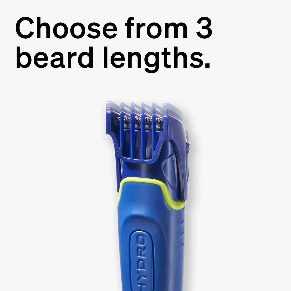 Schick Hydro Groomer, 1 Mens Razor Handle with Beard Trimmer & 1 Refill
