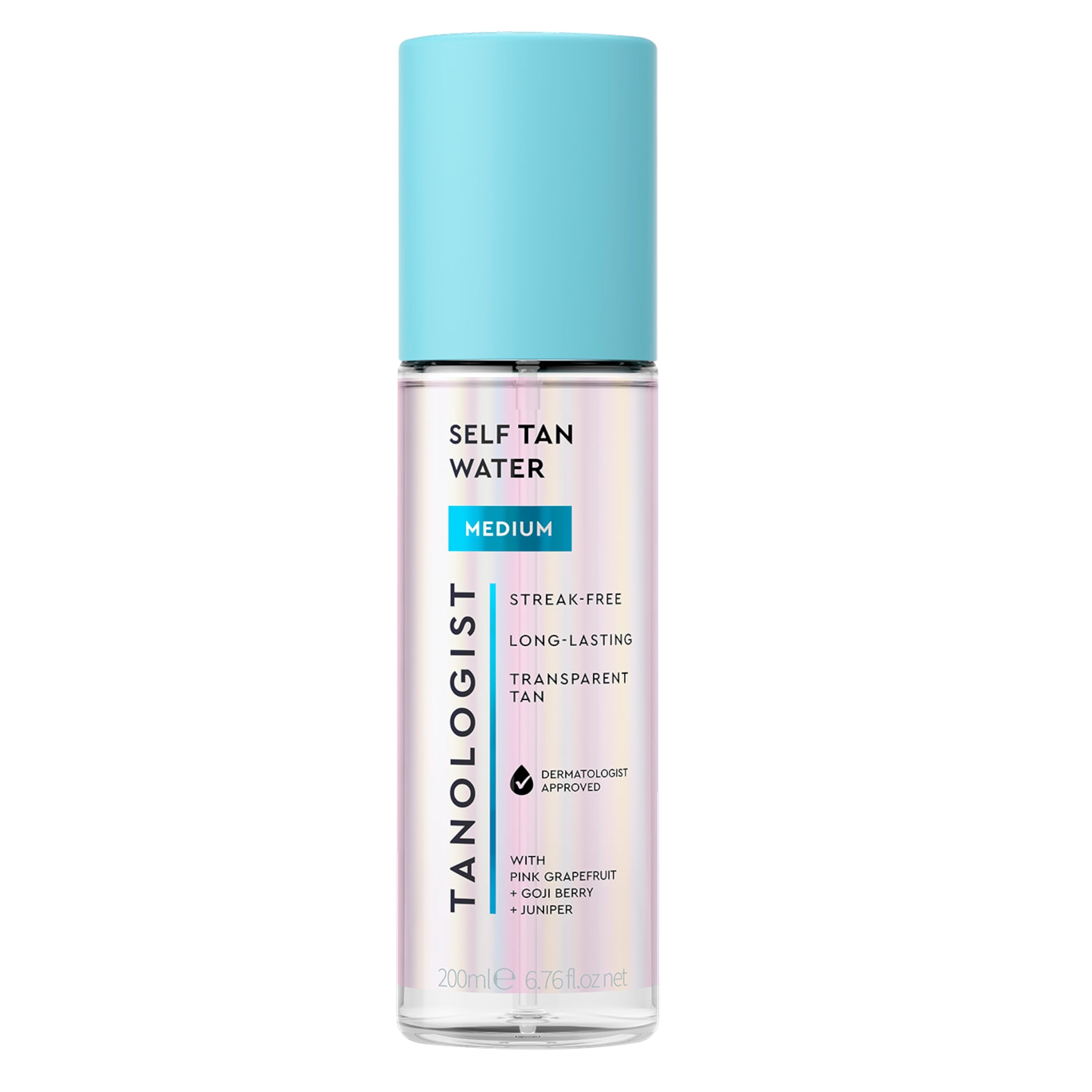 Tanologist Medium Self Tan Water, Clear Tanning Mist, 6.76 Fl Oz