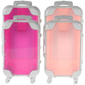 LUOZZY 4pcs Fake Eyelash Organizer Case Mini Suitcase Lashes Storage Box