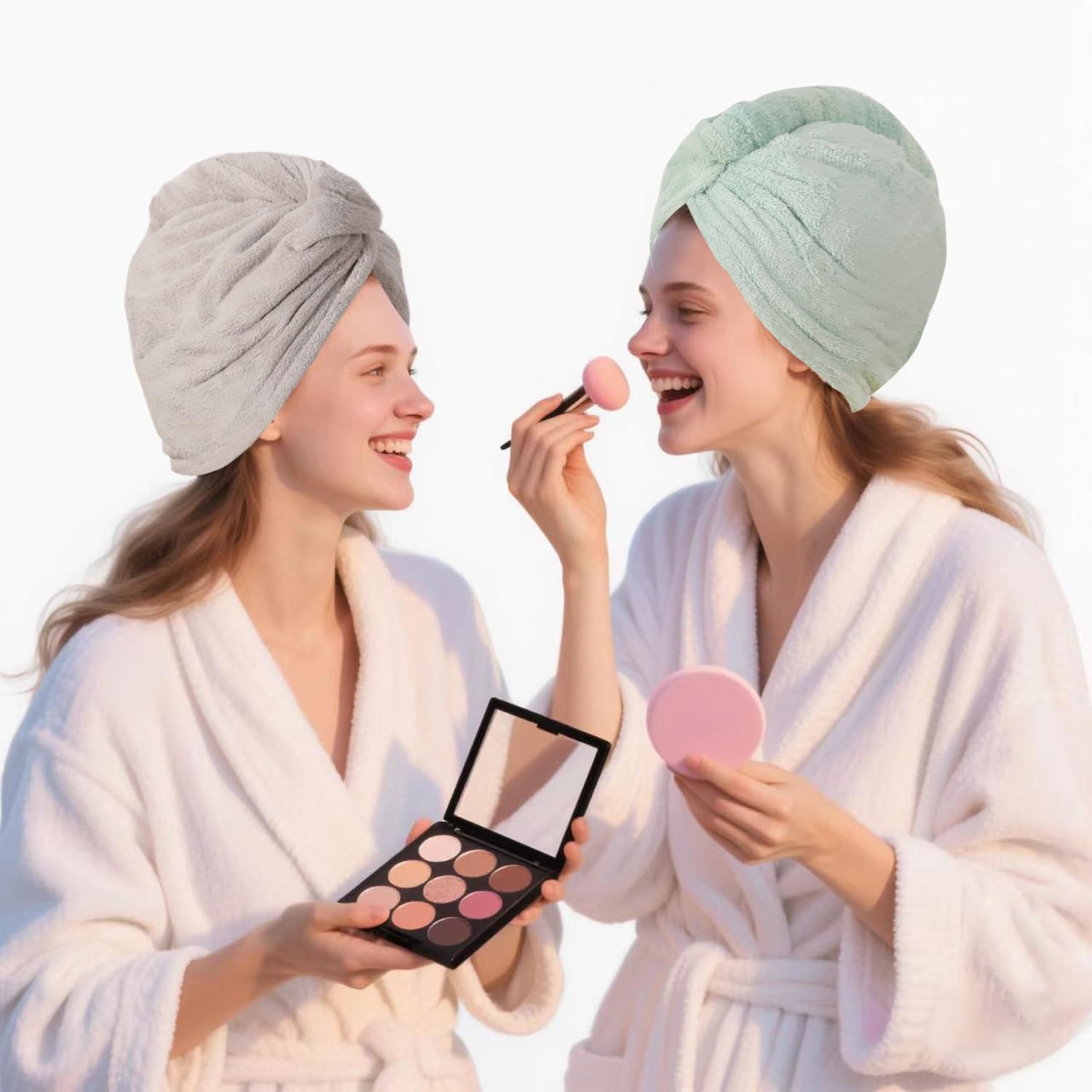 AGKXHDEC Microfiber Hair Drying Towel Wrap,Hair Turbans Towel for Wet Hair