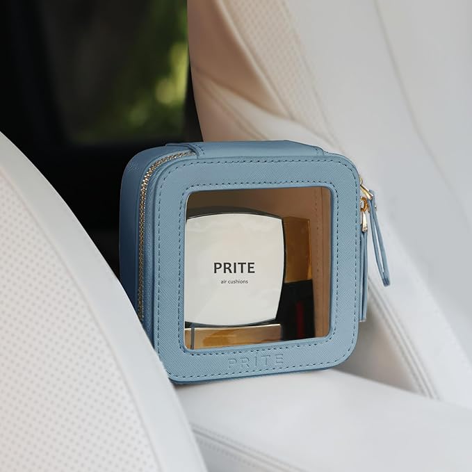 Prite Clear Makeup Bag Small Travel Cosmetic Case Toiletry Bag for Women