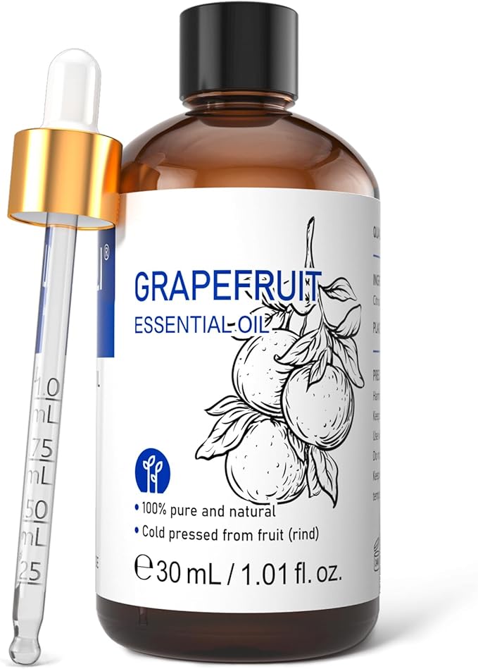 HIQILI Grapefruit Essential Oil for Skin Care, Diffuser and Aromatherapy
