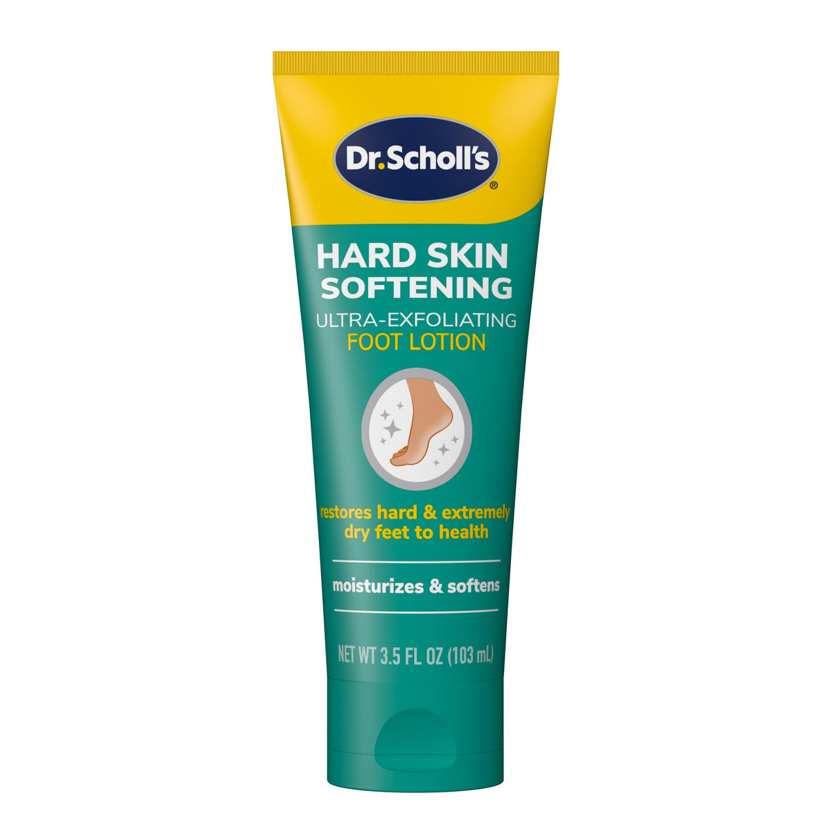 Dr. Scholl's Foot Lotion for Dry Cracked Feet, Foot Cream with Urea, 3.5 oz