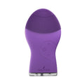 Nautica PC120 Facial Cleansing Brush Made with Ultra-Hygienic Soft Silicone, Waterproof, Rechargeable Vibrating Face Exfoliator Scrub Brush with Sonic Technology for Men & Women - Hy Purple