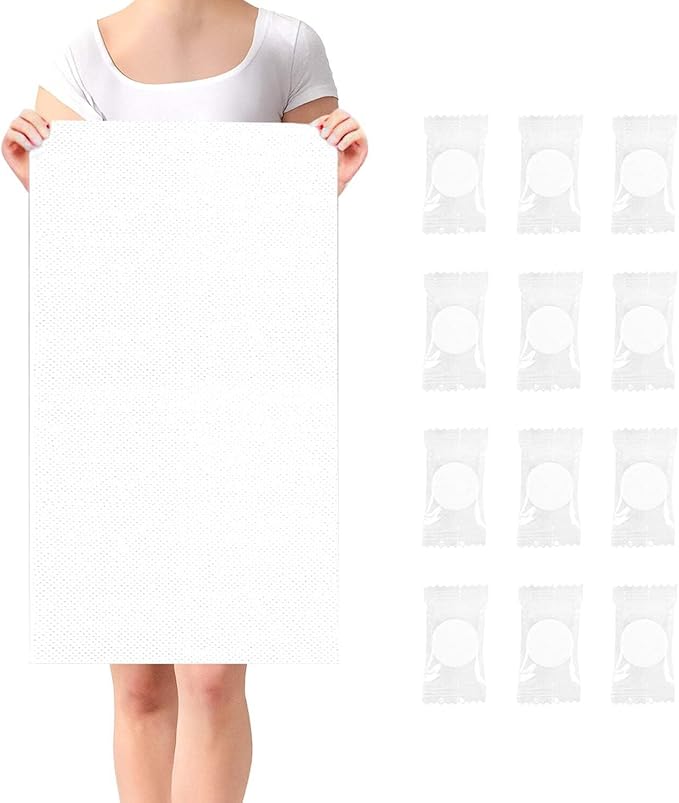 11.8in x 21.3 in Compressed Towels Thicker Style Magic Disposable Face Compressed Towel, Portable Washcloth Reusable for Travel Home, Outdoor Sports, Beauty Salon