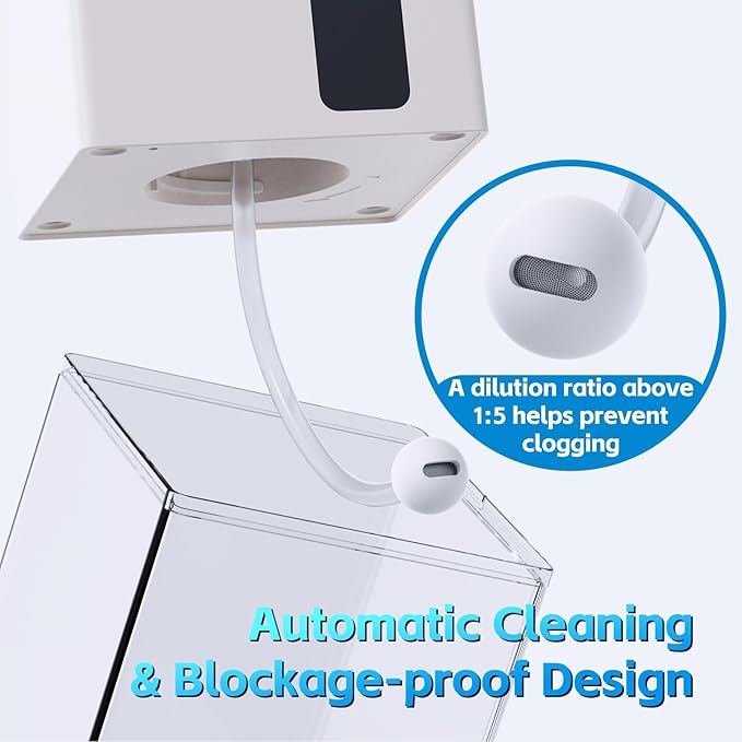 Automatic Foaming Soap Dispenser Touchless, USB Rechargeable Smart Hand Dish Soap Dispenser for Bathroom Kitchen Sink, Hands-Free, 3-Level Adjustable, 13.5oz/400mL