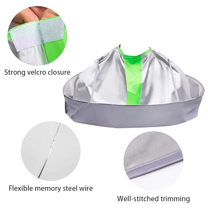 SZHSTC Professional Hair Cutting Cape Salon Barber Cape Waterproof Haircut Umbrella Catcher Hairdresser Gown Apron Men Women Hairdressing Supplies