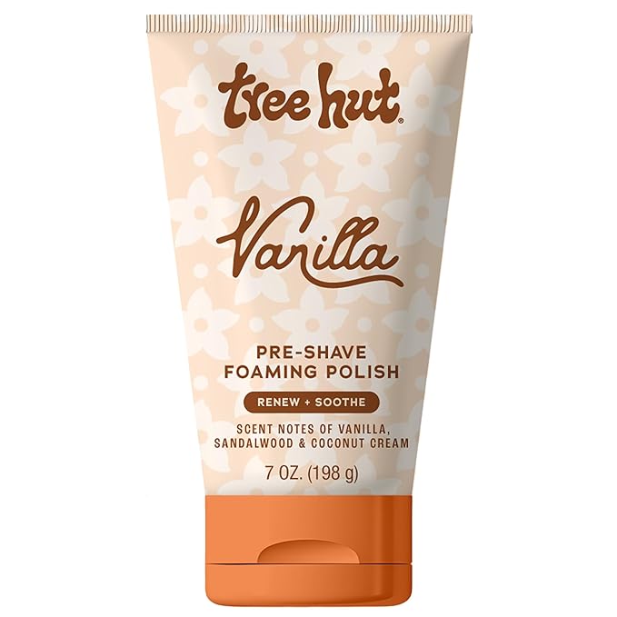 Tree Hut Vanilla Shave Prep Polish, Exfoliating & Smoothing Formula to Soften Skin and Prep for a Close, Comfortable, Hydrating Shave Care, 6 fl oz