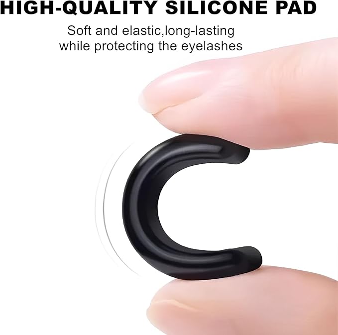 80Pack Compatible with Shu uemura Eyelash Curler Refill Pads,Soft Silicone Eye lash Curler Refills Compatible with Shu uemura Eyelash Curler,Easy to Replace,Black.