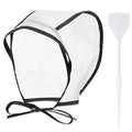 FineCheer Hair Highlighting Cap Frosting Caps Kit Highlight Cap with Plastic Hooks for Hair Coloring Salon Dyeing Hairdressing Tool Kit Supplies(Black)