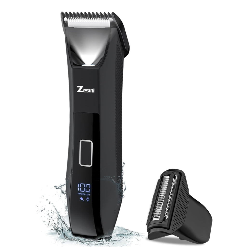 Zesuti Pubic Hair Trimmer for Men,Manscape Body,Groin,No Nick Ball Trimmer