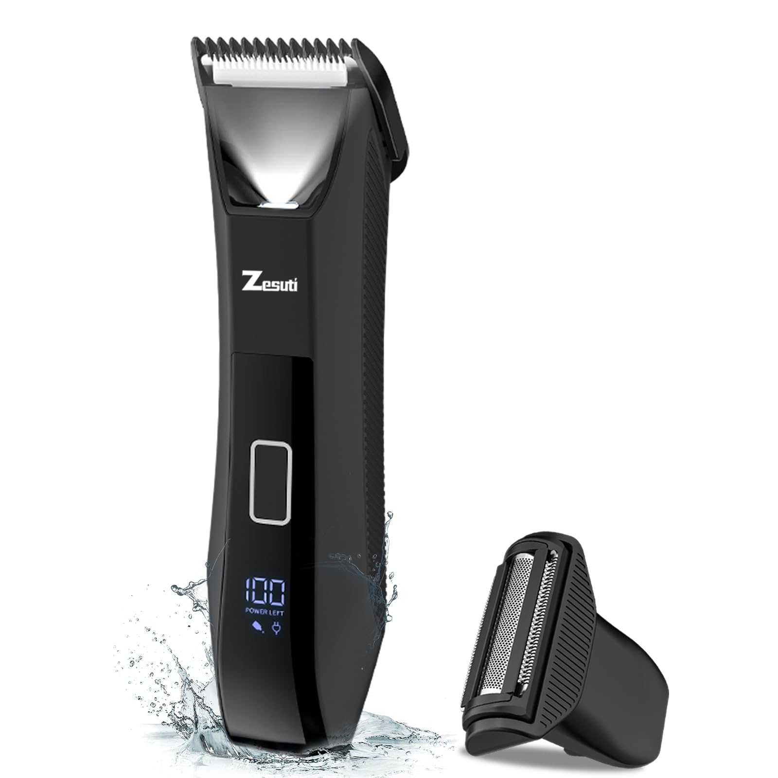 Zesuti Pubic Hair Trimmer for Men,Manscape Body,Groin,No Nick Ball Trimmer