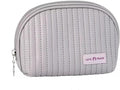 Duleylv Small Makeup Bag for Purse Mini Cosmetic Pouch Waterproof Zipper Pouch for Women Small Cosmetic Bag PU Leather Travel Makeup Bag Lipstick Bag Light Purple