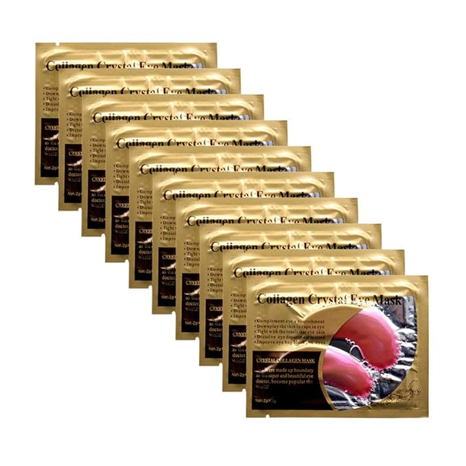Permotary 30 Pairs Gel Collagen Eye Pads,Crystal Collagen Under Eye Mask for Moisturizing,Reducing Fine Lines&Dark Circles& Puffy Eyes Under Eye Patch for Women Men, Pink