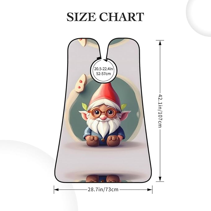 Tahiti Beach Print Beard Bib Shaving Apron, Beard Hair Trimming Cape Gift For Dad