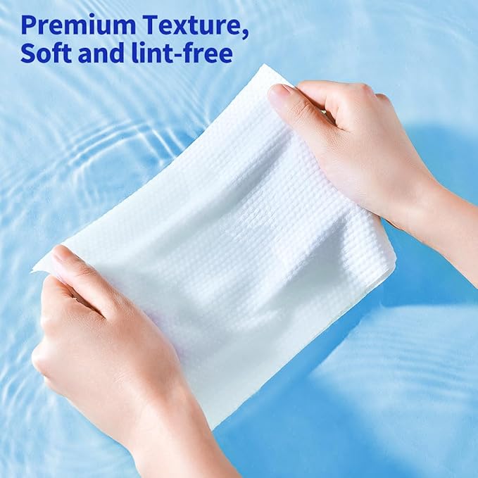Matern'ella Clean Face Towels Disposable Facial Washcloths Hanging 332 Cts