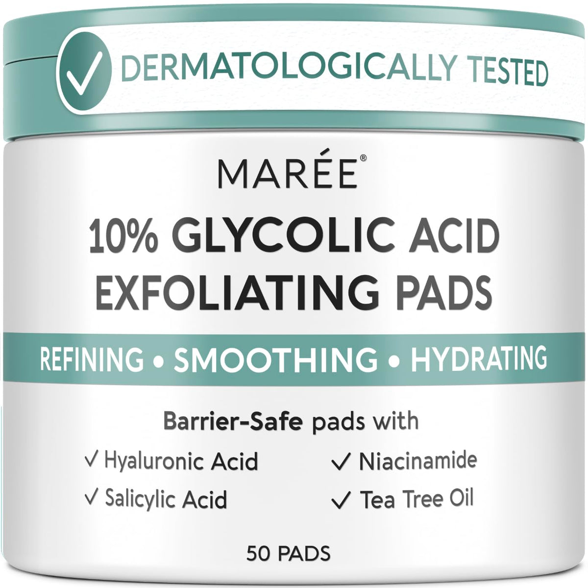 MAREE Glycolic Acid Toner Pads - Face Pads for Exfoliating M PACK 80 Ct